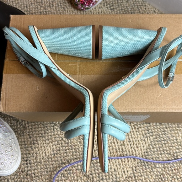 NWTIB • Sam Edelman • Womens Kia Block Heel Sandal • Tide Blue • Size 9 😍 - Picture 4 of 17